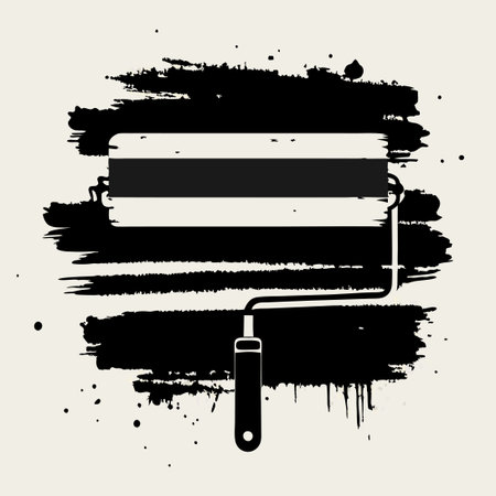 Grungy Messy Banner Art with Isolated Design Elementsのイラスト素材