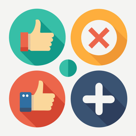 Do's and Don'ts Icon Set: Check Mark and Cross Symbolsのイラスト素材