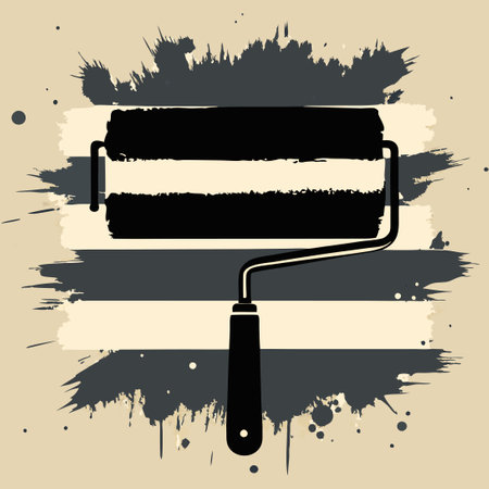 Artistic Messy Abstract Background with Isolated Dirtty Elementsのイラスト素材