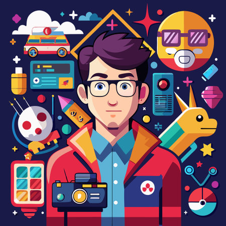 A Collection of Vibrant and Engaging Geek Culture Illustrations