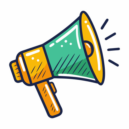 Hand Drawn Megaphone Icons for Versatile Communication and Announcementのイラスト素材