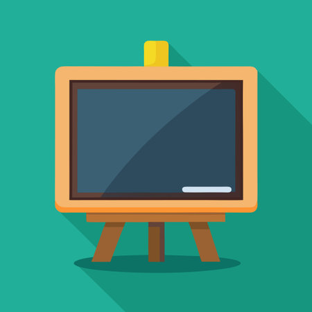 Minimalist Icon of a Blackboard for Educational or Business Presentationsのイラスト素材