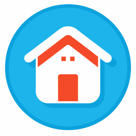 Simple Home Page Icon with Line Vector Illustrationsのイラスト素材