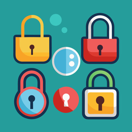 Comprehensive Lock Icon Set Featuring Open and Closed Padlocks