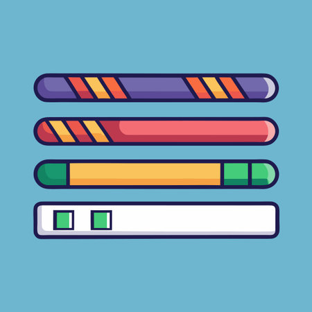 Comprehensive Loading Bar Icon Set for Progress Indicators and Download Status