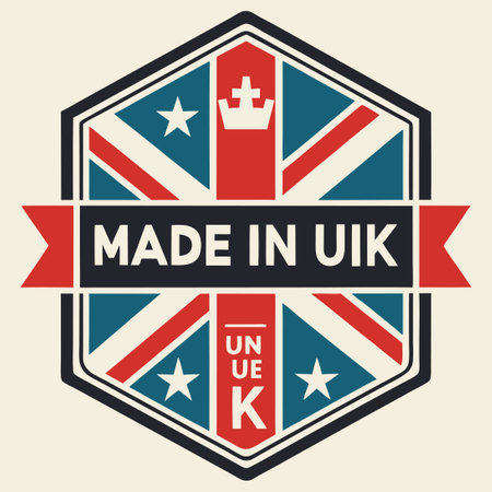 Comprehensive Collection of "Made in UK" Product Labelsのイラスト素材