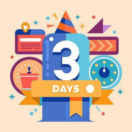 Countdown to the End of the Promotional Ban with Only 12 Days Leftのイラスト素材