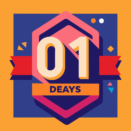 10 Years Anniversary Celebration Banner Vector Template Design Illustration Blue Orange Backgroundのイラスト素材