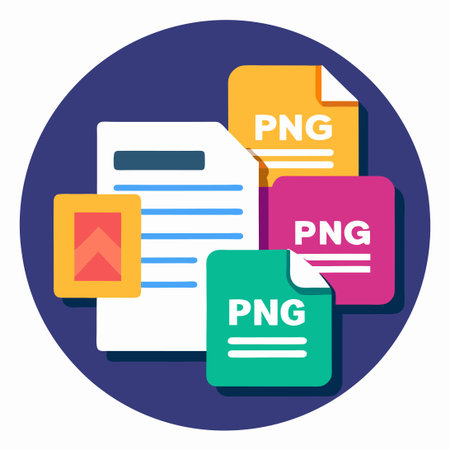 Comprehensive Set of Transparent PNG File Icons for Document Management