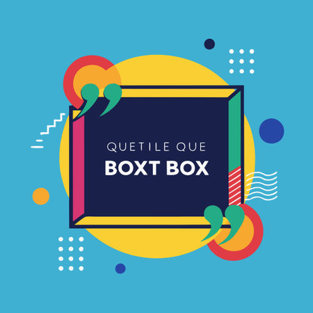 Modern Quote Box Frames: Digital Templates for Easy Designのイラスト素材