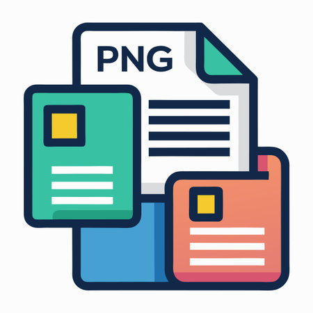 Comprehensive Collection of PNG File Icons for Document Representationのイラスト素材