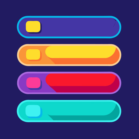 Vibrant and Colorful Web Buttons for Modern Websitesのイラスト素材