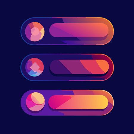 Vibrant Gradient Web Buttons for Modern Website Design
