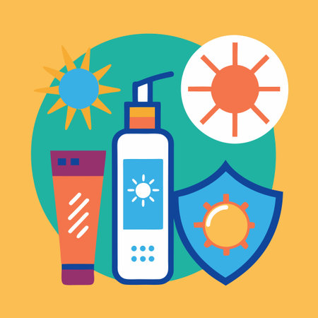 Essential Sun Protection: SPF Icon Set for Healthy Skin