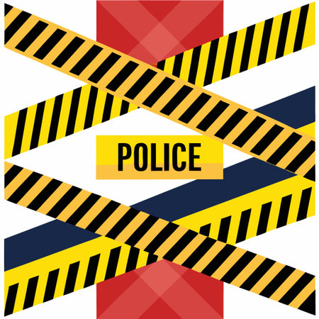 Cautionary Yellow and Black Stripes Warning of Danger Zonesのイラスト素材