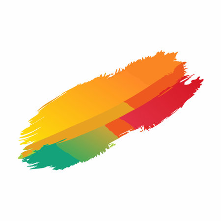 Isolated Watercolor Brush Stroke with Transparent Backgroundのイラスト素材