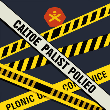 High-Visibility Police Line Caution Tape Danger Stripes Warning Barrier