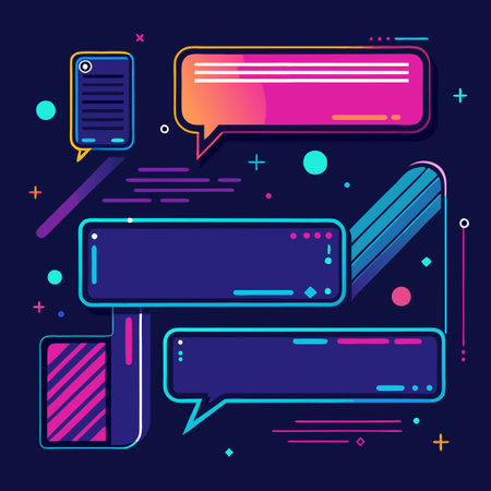 Futuristic Callouts Elevate Your Headlines and Engage Audiences Effortlesslyのイラスト素材
