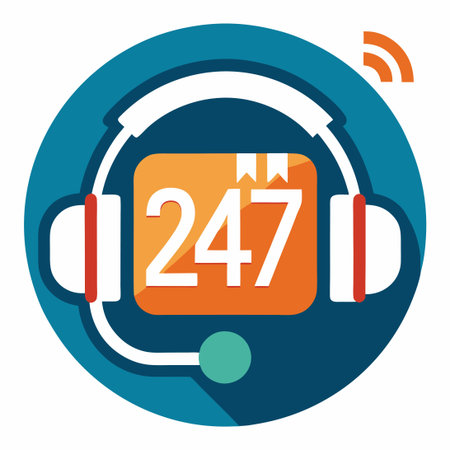 Versatile Service Icon Set Featuring 24/7 Availability with Calendar Integration