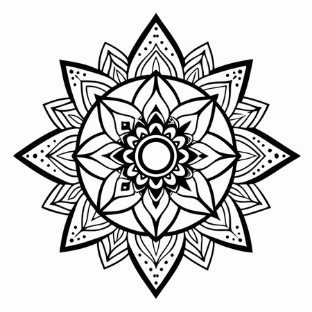 Hand-Drawn Boho Geometric Abstract Background in Vibrant Colorsのイラスト素材