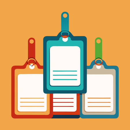 Printable Blank Name Tag Labels for Custom 2-Inch Circle Stickersのイラスト素材