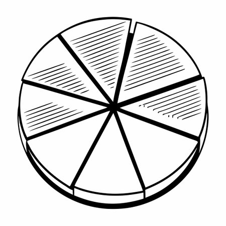 Comprehensive Pie Chart Infographic Collection for Data Visualizationのイラスト素材