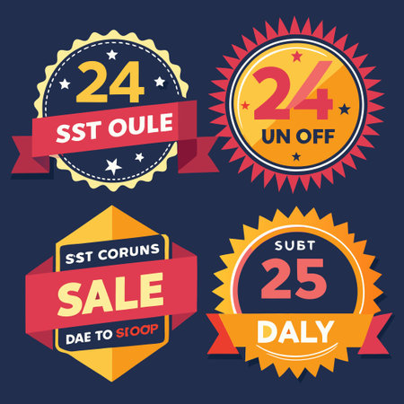 Countdown Sale Timer Badges for Exclusive Deals with Limited Time Offersのイラスト素材