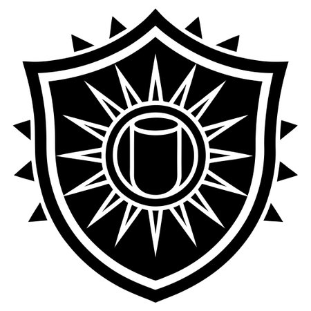 SPF 50 Sun Protection Icon for Skiing: Essential Protection Against UV Rays on the Slopesのイラスト素材