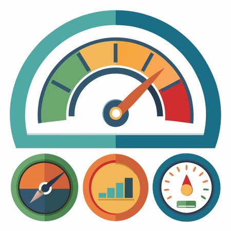 Ultimate Speedometer Gauge Dashboard for Measuring Speed and Performanceのイラスト素材