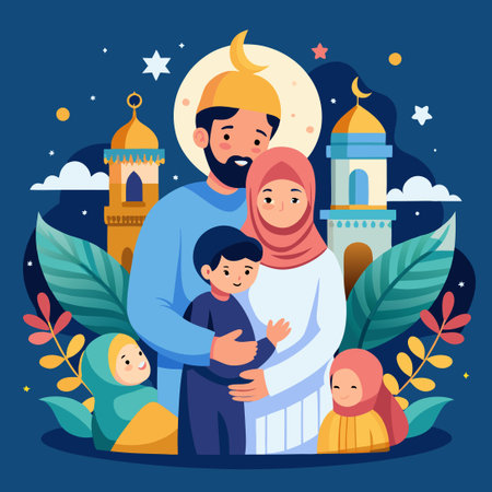 Embrace the Spirit of Sacrifice with Eid Mubarak Celebrationsのイラスト素材