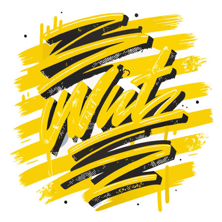 Yellow Highlighter Lines with Handwritten Notes on a White Pageのイラスト素材