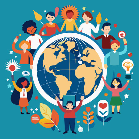 Global Rally for Justice: Human Rights for Every Individualのイラスト素材