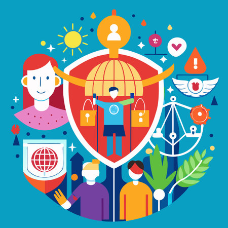 Human Rights: Protecting Individuals and Fostering Equality for Allのイラスト素材