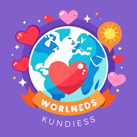 Together We Can Spread Kindness and Love on World Kindness Dayのイラスト素材