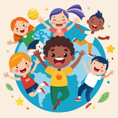 Children's Day Celebration: Nurturing the Spirit of Young Heartsのイラスト素材