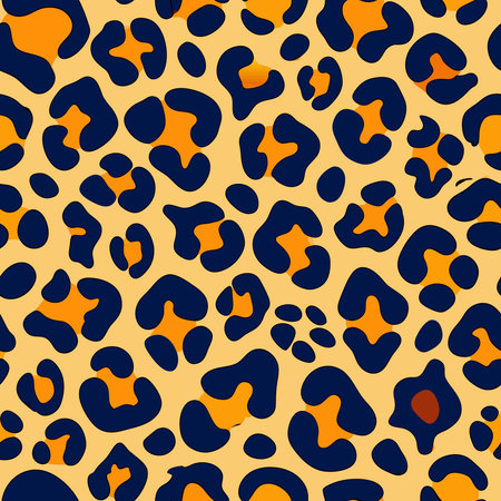 Abstract Leopard Patterned Vector Seamless Backgroundのイラスト素材