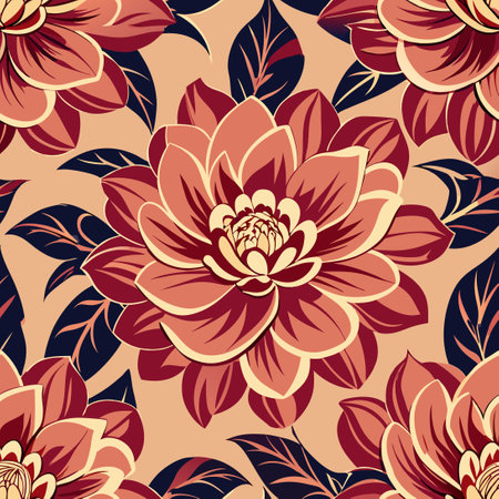 Elegant Seamless Floral Pattern Background with Delicate Textureのイラスト素材
