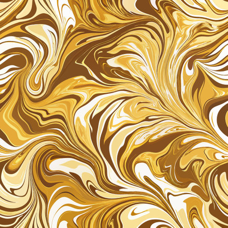 Golden Marbling Pattern Encapsulates Elegance and Opulenceのイラスト素材