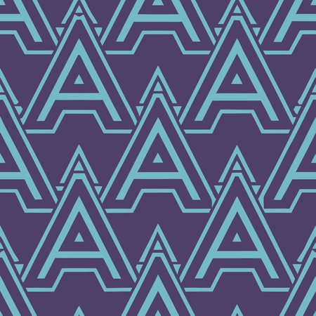Monochromatic Linework Monogram Seamless Pattern Background