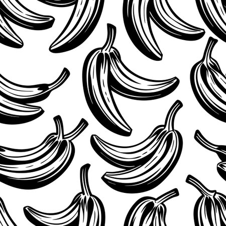 Seamlessly Patterned Bananas Adorned Neutral Backgroundのイラスト素材