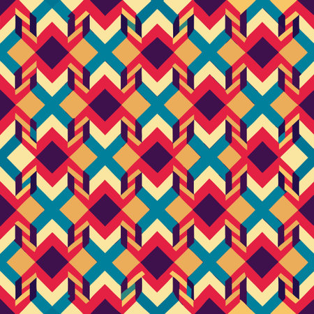 Modern Seamless Geometric Patterns in Abstract Style