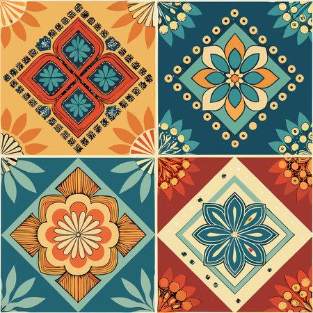 Vintage Seamless Pattern Collection: A Timeless Tapestry of Delicate Designsのイラスト素材
