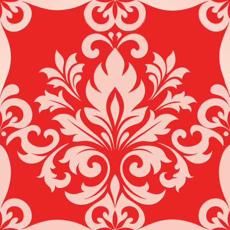 Ornate Damask Vector Set for Elegant Designs and Embellishmentsのイラスト素材