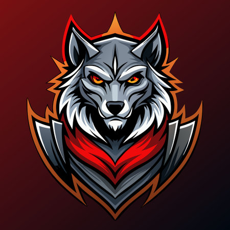Fierce Tribal Wolf Esports Logo and Streamer Template for Gaming and Streaming