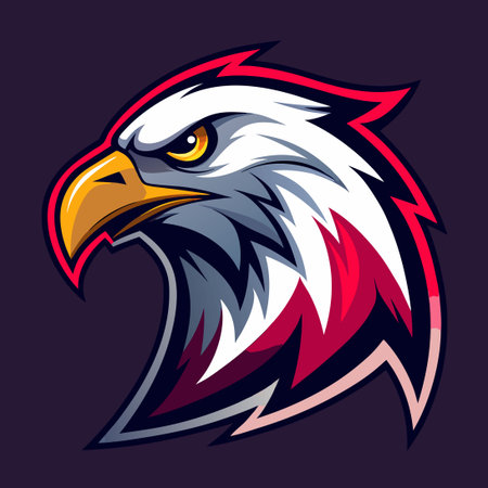 Majestic Eagle Head Esport Logo for Gaming Teams and Tournaments