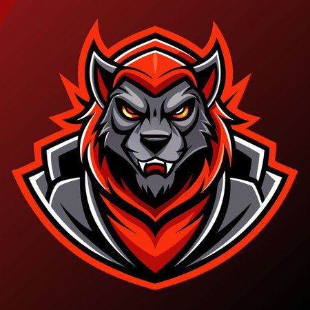Fierce Esports Mascot Logo Embodies Team Spirit and Competitiveness