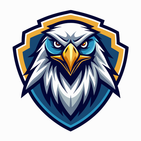 Vector Illustration of an Eagle Mascot Logo with a Concept-Driven Designのイラスト素材