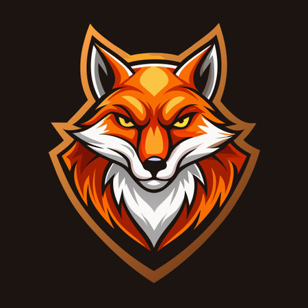 Modern and Emblematic Fox Logo Mascot Vector Designのイラスト素材
