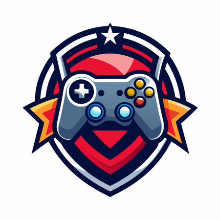 Vector Illustration of a Gaming Controller: The Perfect Design for Gamers and Esports Enthusiastsのイラスト素材