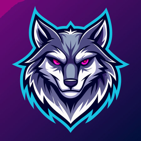 Fierce Wolf Logo Design Template for Game Enhancement